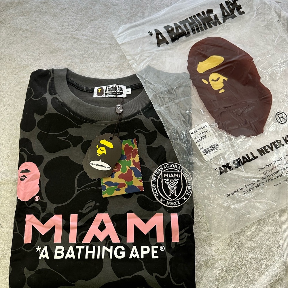 BAPE x Inter Miami CF Camo Tee